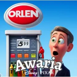 Parody of a movie poster - Orlen Breakdown