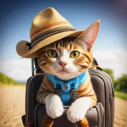 Cat as a tourist